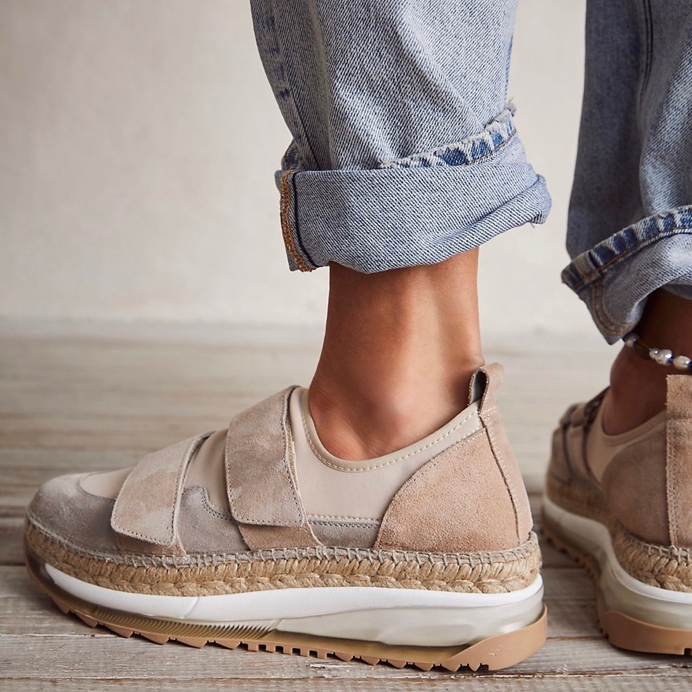 Freepeople Chaplin Double Take Sneakers in Ivory Combo